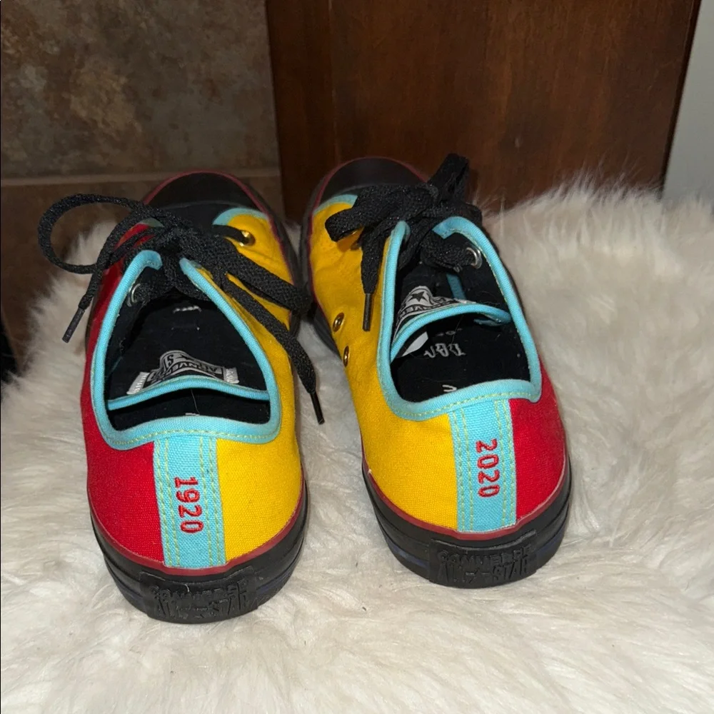 Converse low top Chuck Taylor color block 1920-2020 centennial release M7 W9 - Picture 13 of 13